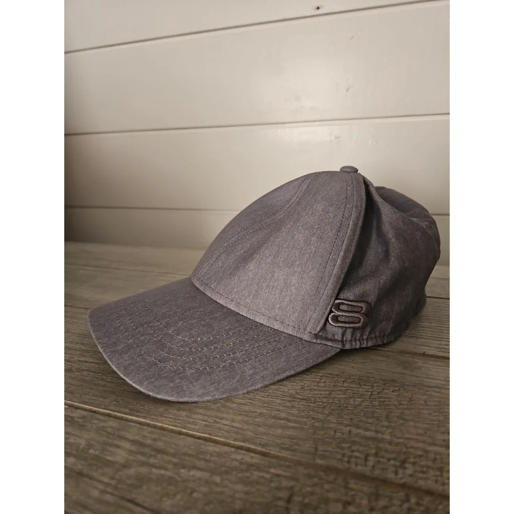 Layer 8 Gray Athletic Baseball Hat Cap Heathered Logo Men's One Size